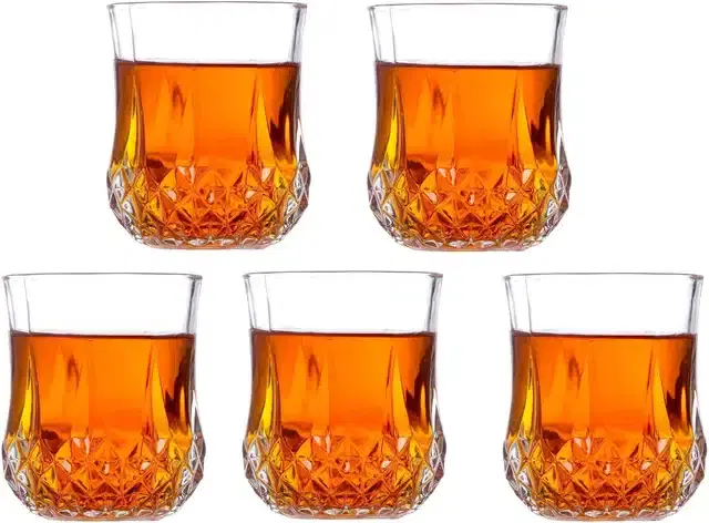 Liquor cum Cocktail Glasses, Transparent, 200 ml, Pack of 5