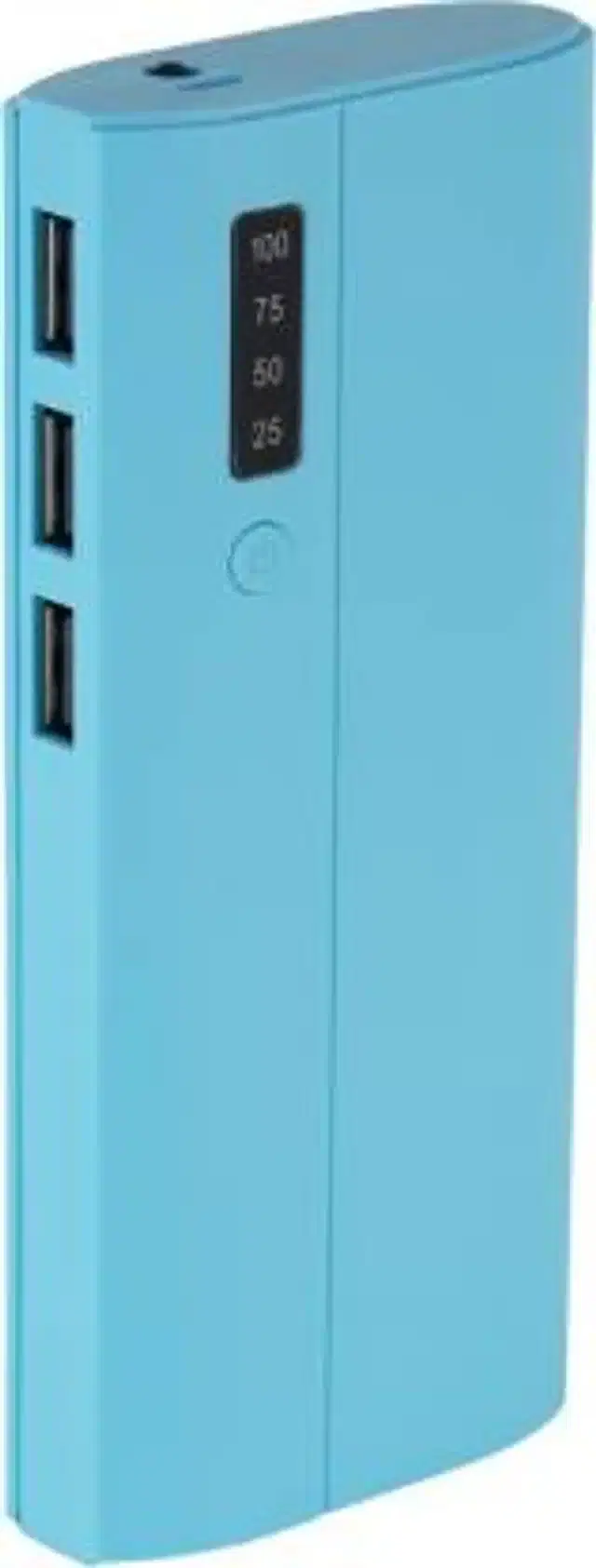 10000 mAh Ultra Compact Power Bank with Charging Cable for Mobile & Other Devices, Blue