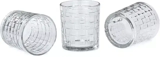 Liquor cum Cocktail Glasses, Transparent, 200 ml, Pack of 3