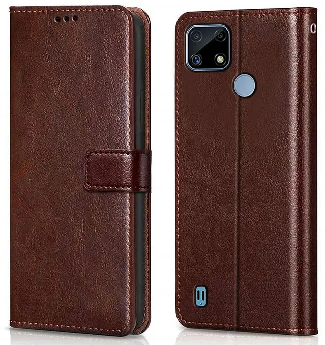 Flip Mobile Cover for Oppo Realme C21, Multicolor