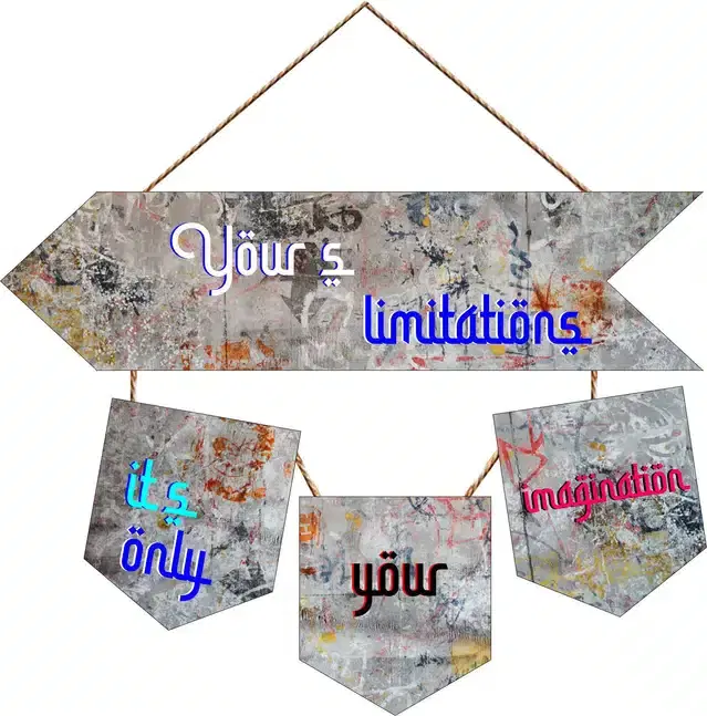 Wooden Wall Hangers for Office and Living Room, Multicolor
