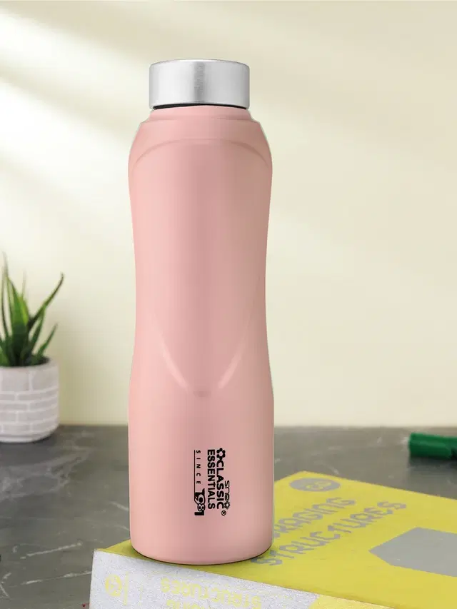 Stainless Steel Water Bottles, Pink, 1000 ml