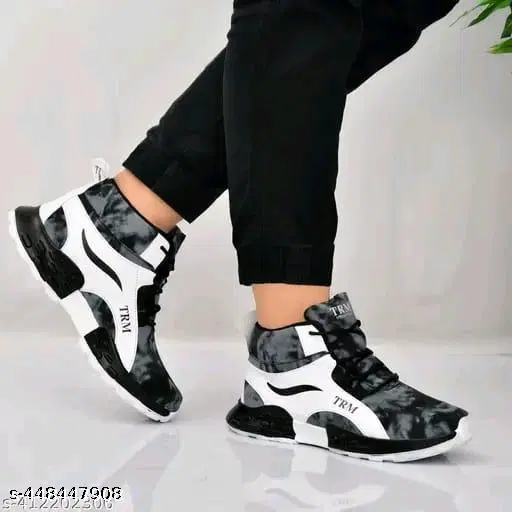 Boots for Men (Black & White, 6)