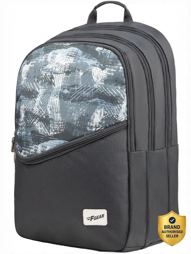 F Gear Polaris School Backpack, 3 Compartments, 1 Front Pocket With Bottle Holder 37 L Backpack