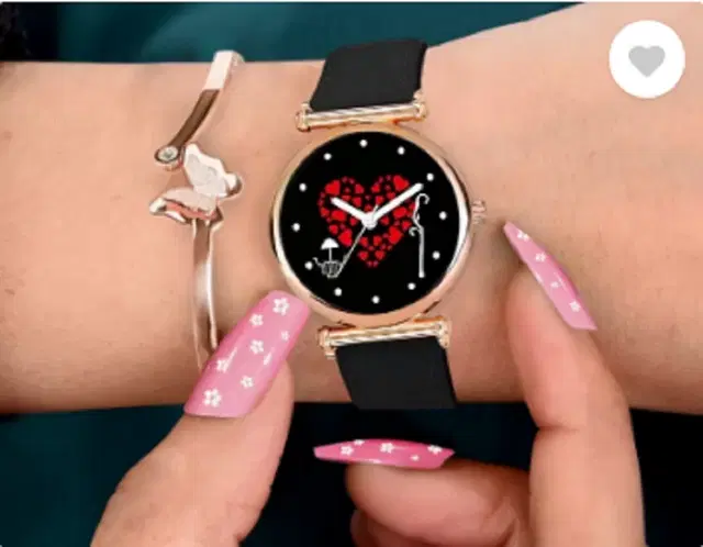 Leather Strap Analog Watch for Women & Girls (Multicolor)