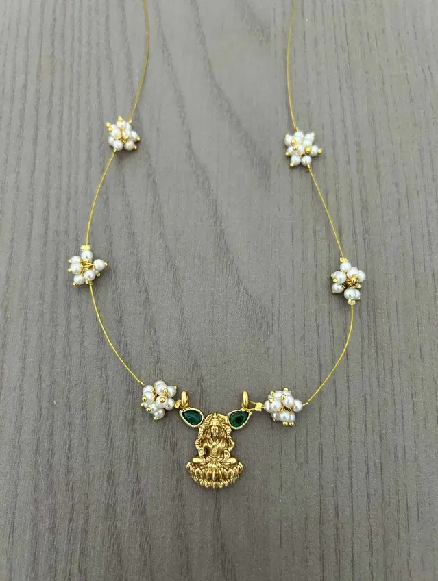 Gold Plated Jewellery Set for Women (Lime, Free Size)