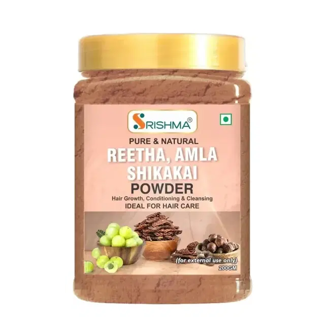 Amla, Reetha, Shikakai Powder, 200 g