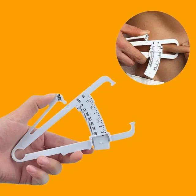Lightweight Eco-Friendly Body Fat Measuring Caliper, Multicolor, Pack of 1