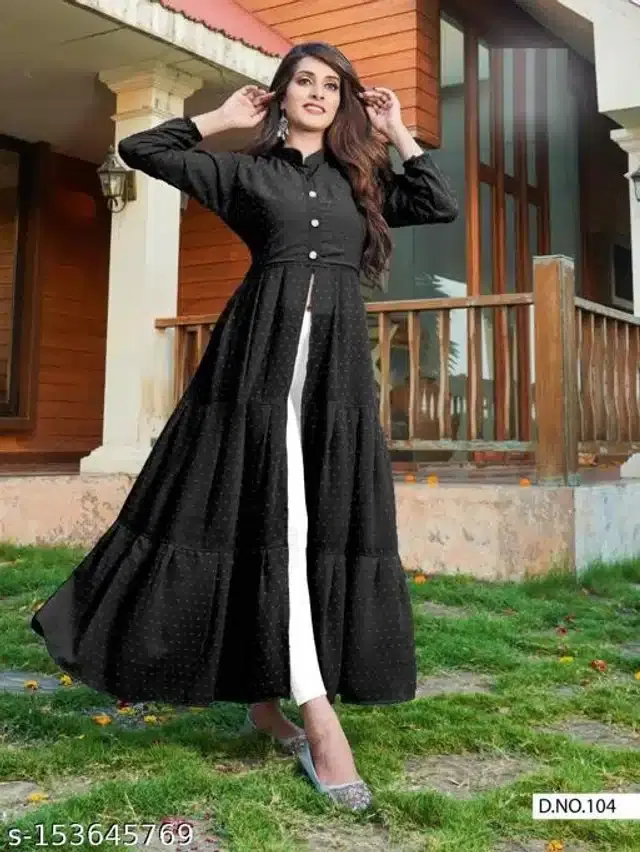 Gown for Women (Black, XS)
