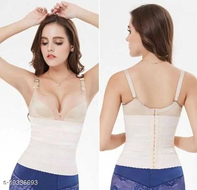 Air Breath Tummy Grip Belt Waist Trainer Trimmer and Slimming Corset 3 Hooks Girdle with Wire Support (S729)
