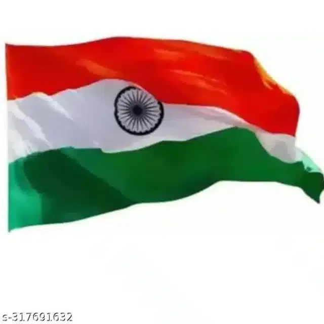 Satin Tiranga Flag, Multicolor, 40x26 inches