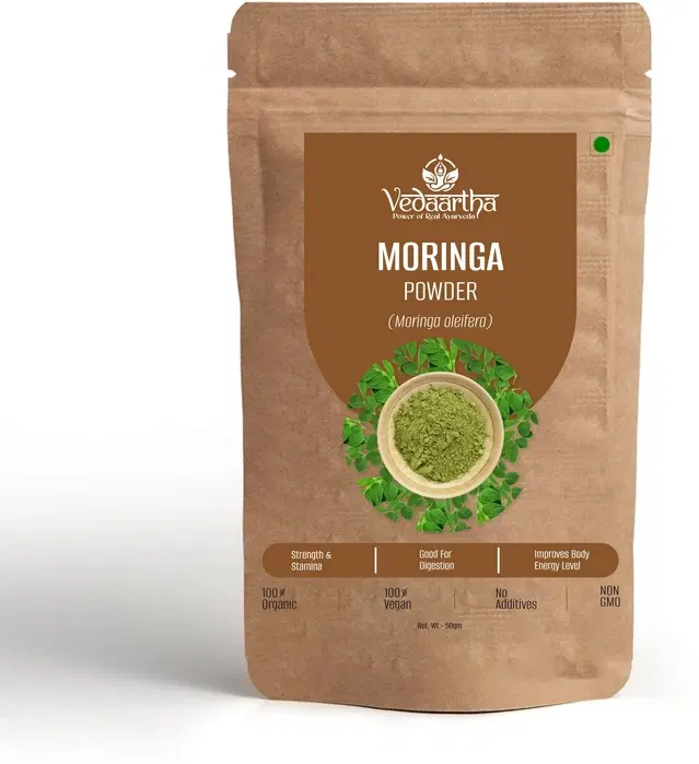 Vedaartha Moringa Leaf Powder, Pack of 1 (50 g)