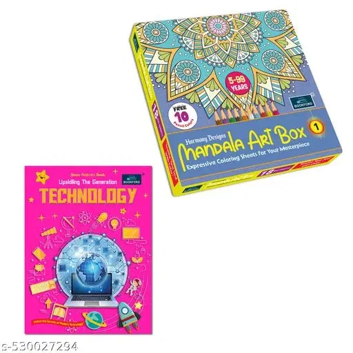 Harmony Mandala Boxx Part 1 + STEM Activity Book: Technology – Introduce kids to technology fundamentals while they engagee in creative art activities and develop essential skills.