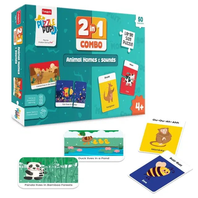 Funskool Animal Homes & Sounds Combo Set Puzzle