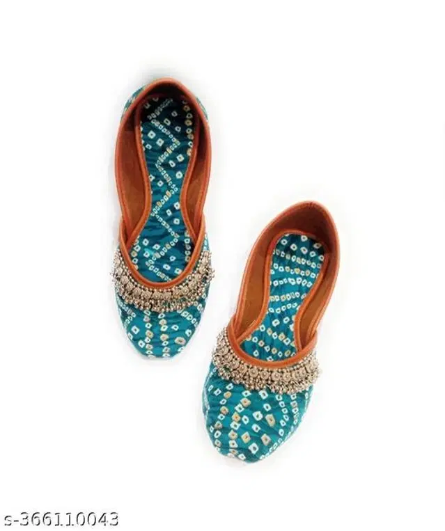 Juttis for Women (Sky Blue, 4)