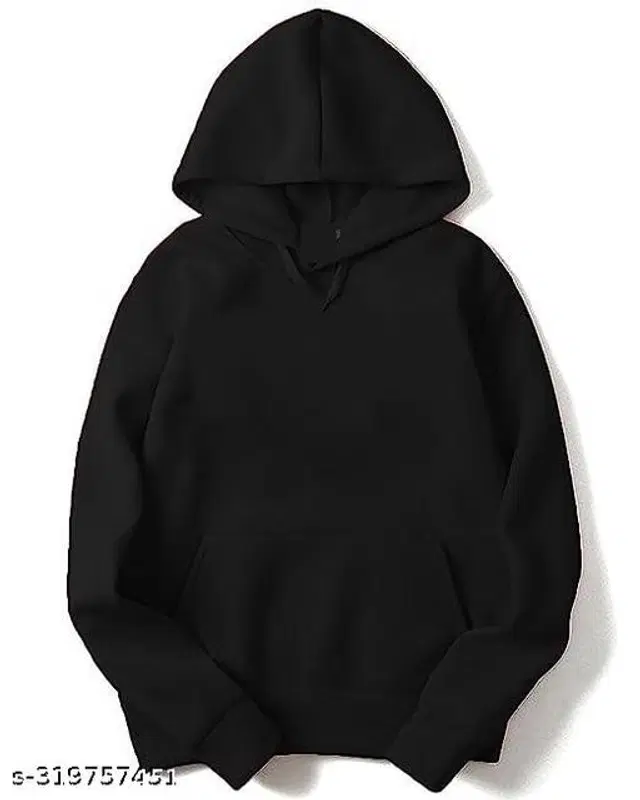 Cotton Hoodie for Women (Black, M)