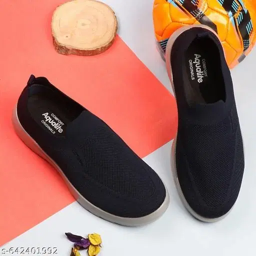 Aqualite Mesh Sports Shoes for Men (Grey, 9)