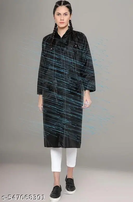 Polyester Solid Raincoat for Men/women, Multicolour (S)