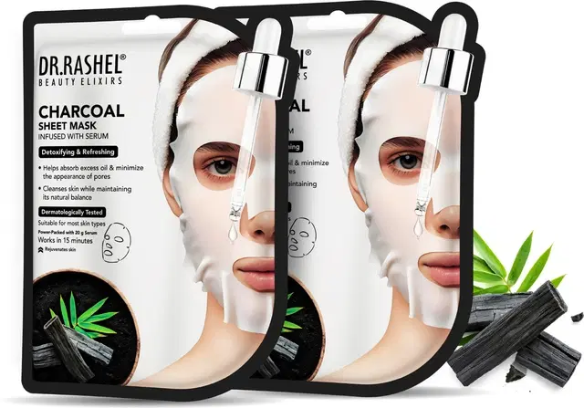 Dr.Rashel Beauty Elixirs Charcoal Sheet Mask 1 Pc