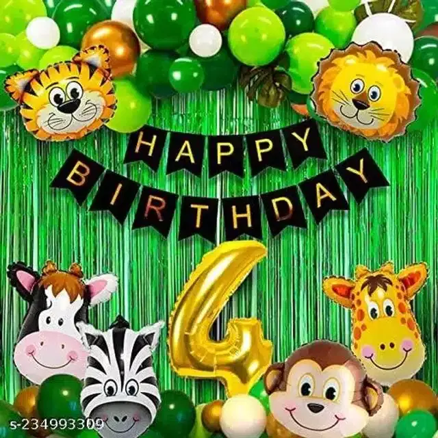 Birthday Decoration Kit, Multicolor, Pack of 52