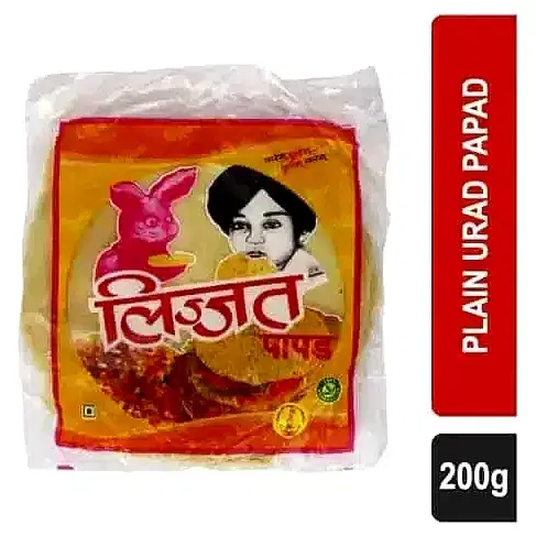Lijjat Plain Urad Papad 200g
