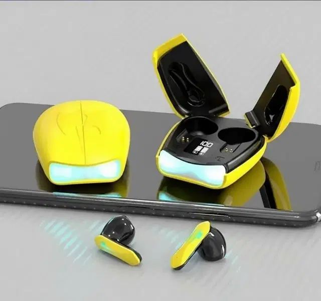 HOSS X-16 Gaming Earbuds, Yellow