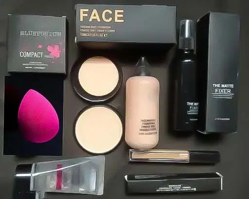 Combo of Matte Face Makeup Kits for Women & Girls, Multicolor, Set of 6