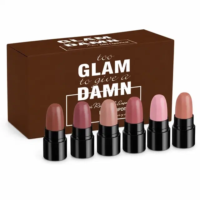 Ronzille Long Lasting Hydrating Mini Lipstick, Nude Edition, 6 g [Pack of 6]