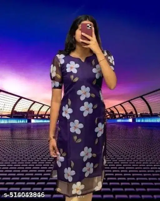 Kurti for Women (Purple, XXS)