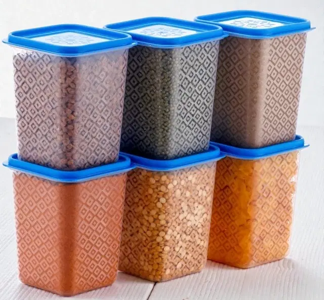 Storage Coaintanre For Kitchen ,Blue (1000ML) ,Pack OF 6