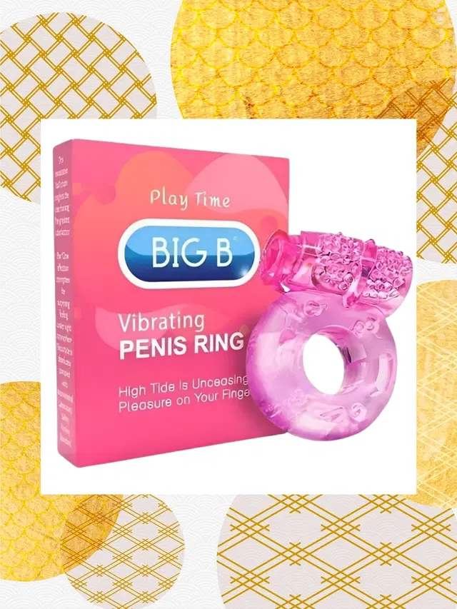 Penis Vibrator Ring for Men, Pink