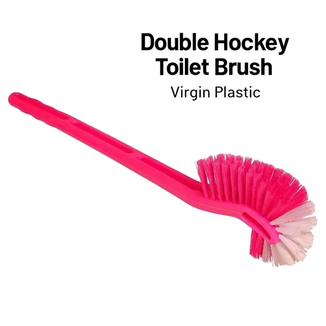DASH Double Hockey Toilet Brush Virgin Plastic