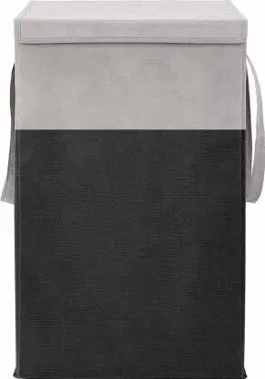 Canvas Laundry Basket,Grey,  (Pack Of 1)