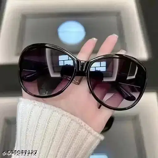 Oversized UV Protected Womens Sunglasses, Black