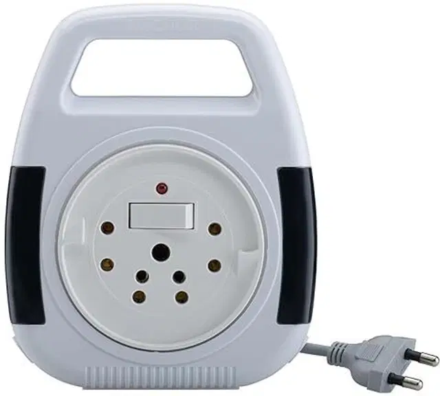 Anchor Extension Cord 5208 3 Socket Extension Boards (White, Grey, 4 M)