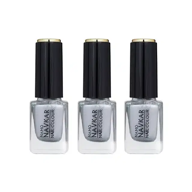 Nail Polish for Women, Sliver, Pack of 3