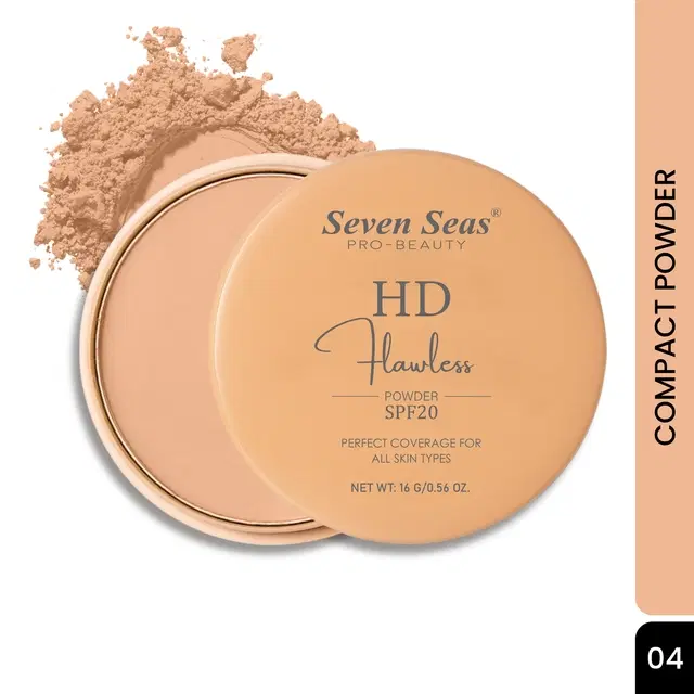 Seven Seas Absolute Compact Powder, Warm Beige