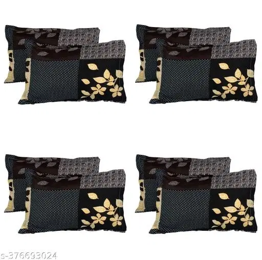 Cotton Pillow Covers, Multicolor, (17x27 inches), Pack of 8