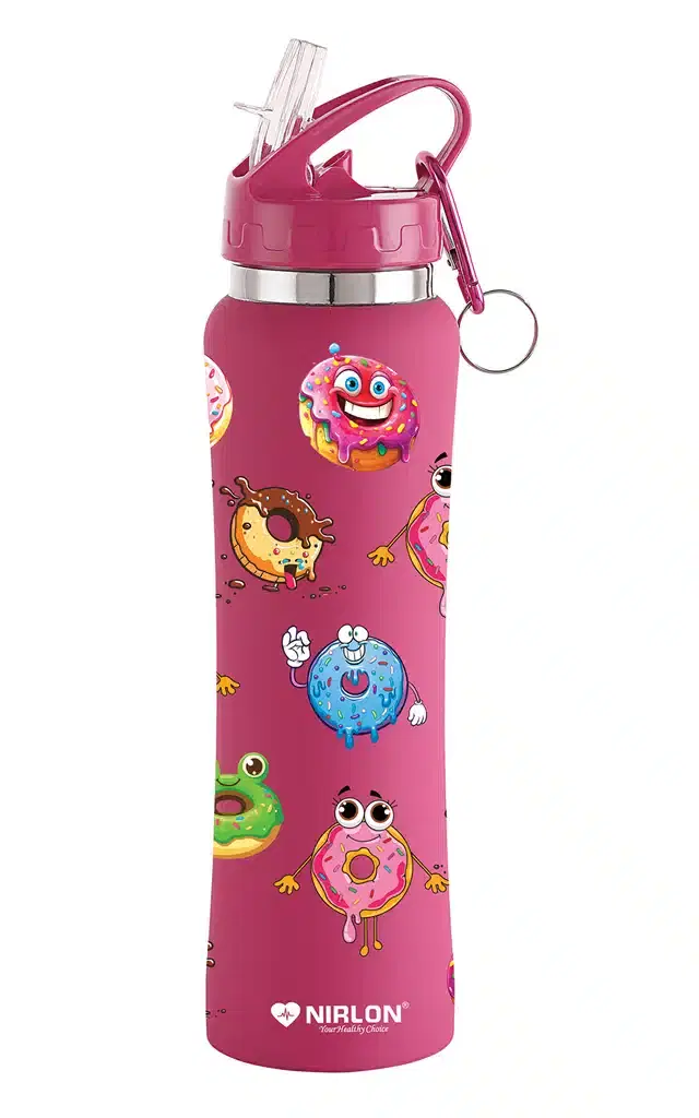 Stainless Steel Sipper Water Bottle, Pink, 750 ml