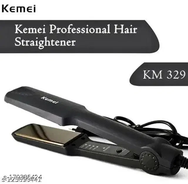 Professional Hair Straightener for Men & Women, Black, 100 W