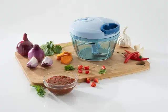Manual Vegetable Chopper, Blue, 500 ml