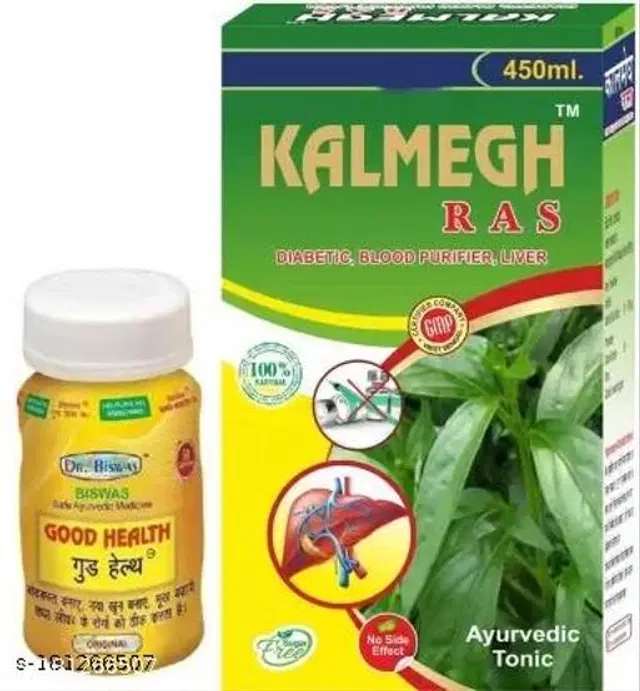 Dr. Biswas Good Health Capsule & Kalmegh Ras For Genarel Health, Pack Of 2