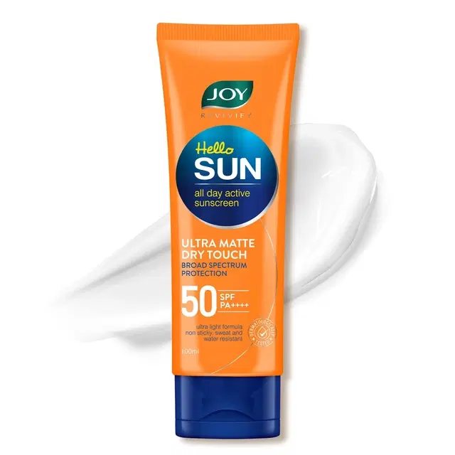 Joy Hello Sun Ultra Matte Dry Touch Sunscreen SPF 50 PA ++++ (100 ml)
