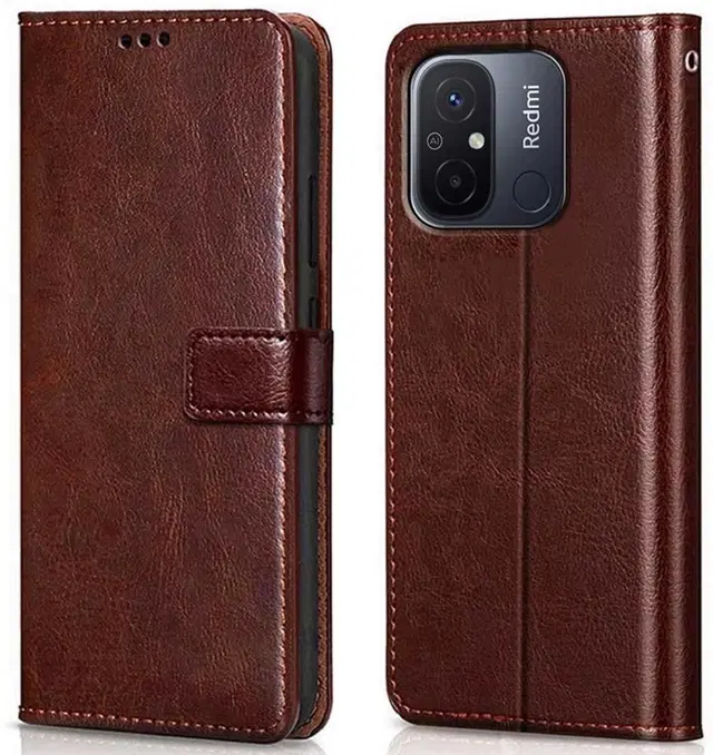 Flip Mobile Cover for REDMI 12C, Multicolor