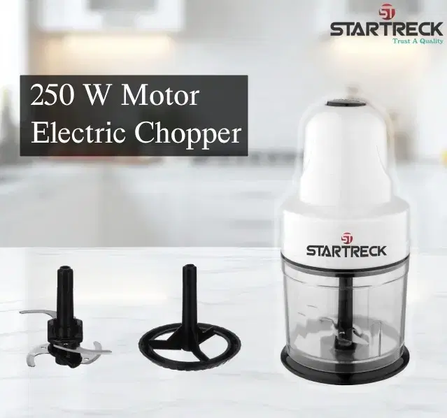 Startreck CH01 250 Watts Electric Chopper, White