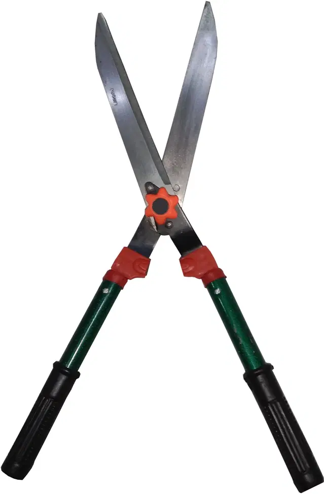 Wooden Handle Hedge Cutter, Multicolor