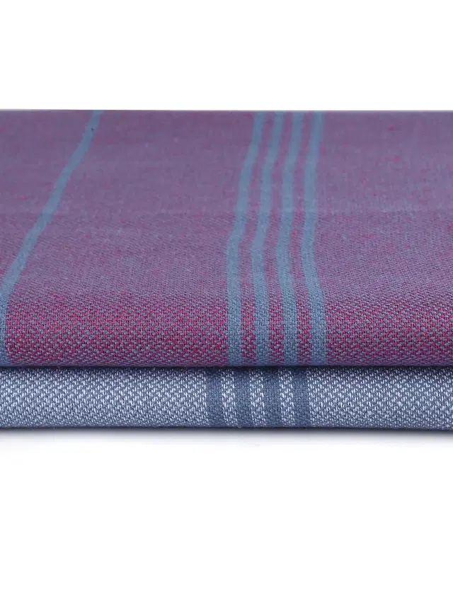 Cotton High Absorbent Bath Towels, Multicolor, Pack of 2