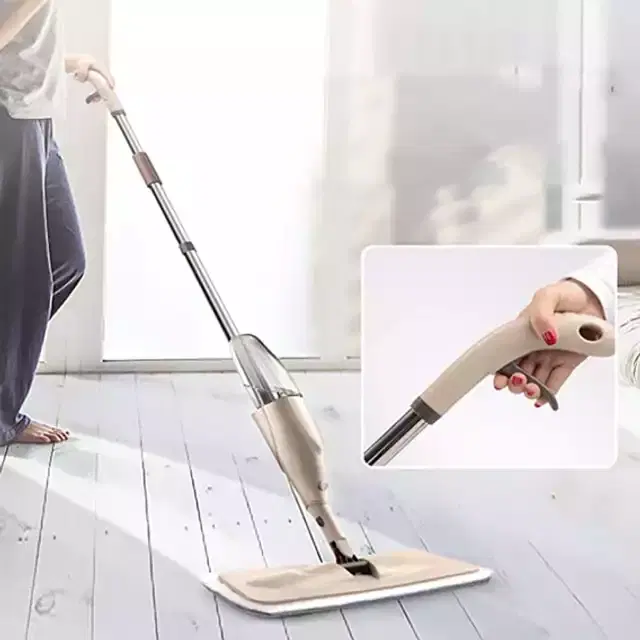 Plastic Floor Cleaning Spray Mop With Removable Washable Cleaning Pad, Pack of 1, PI-043