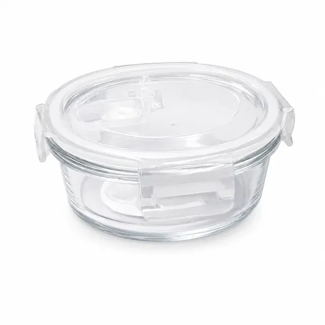Glass Borosilicate Round Lunch Box 400 ML