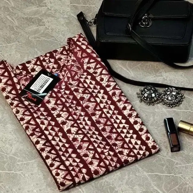 Printed Kurti for Women, Maroon (XXL)